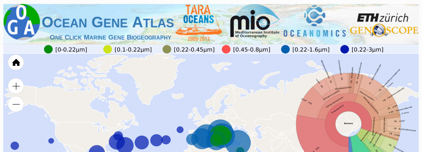 Ocean Gene Atlas, explore marine Big Data with nothing but a web browser
